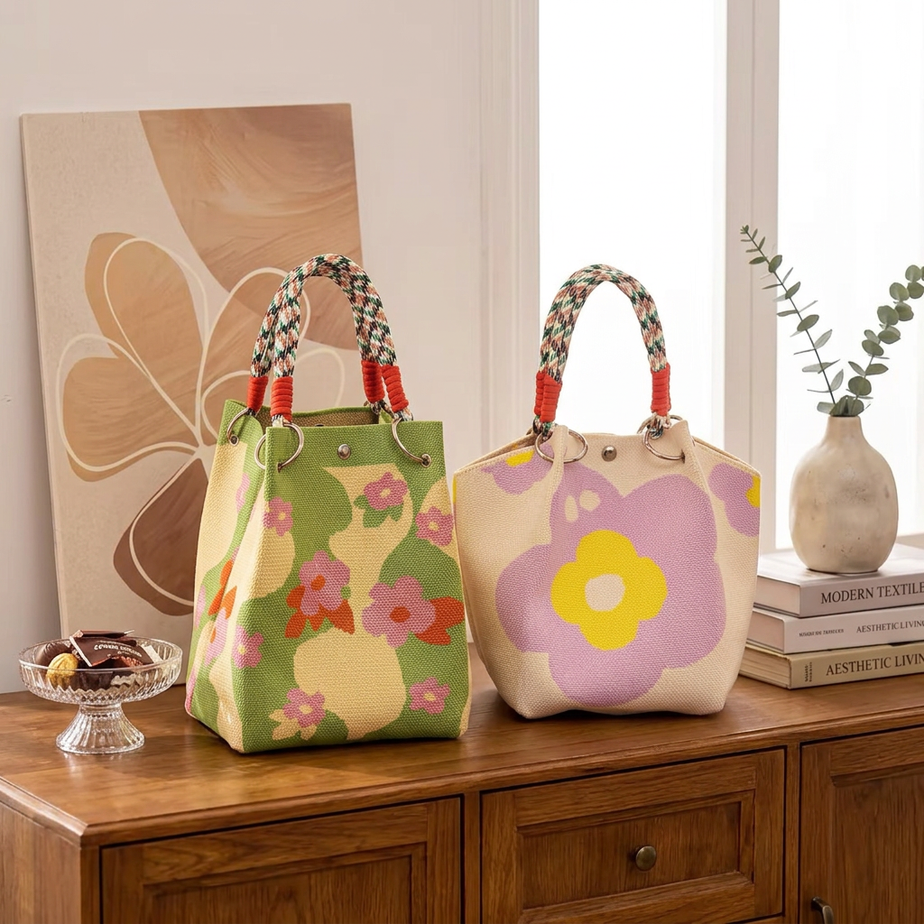 Handmade Mini Tote Bag - Foldable & Easy to carry