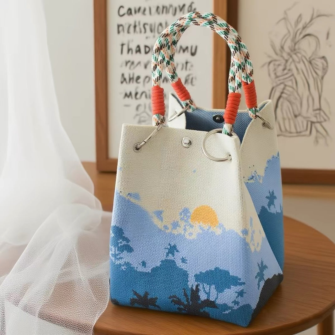 Handmade Mini Tote Bag - Foldable & Easy to carry