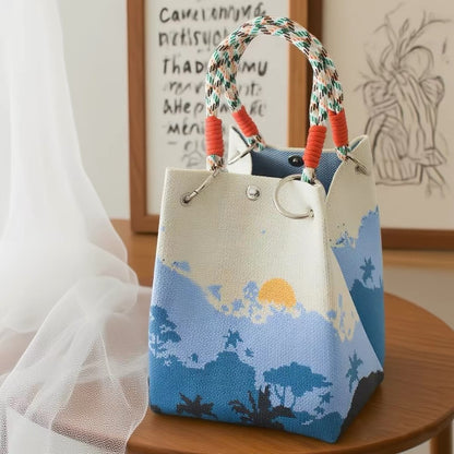 Handmade Mini Tote Bag - Foldable & Easy to carry