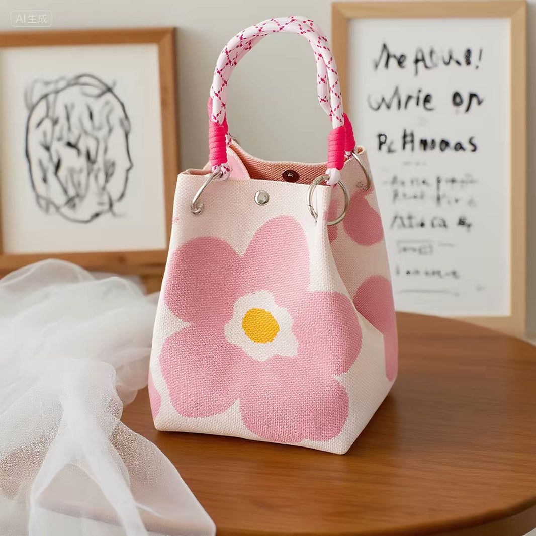 Handmade Mini Tote Bag - Foldable & Easy to carry